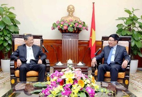 Pham Binh Minh rencontre l’ambassadeur nippon Hiroshi Fukada - ảnh 1